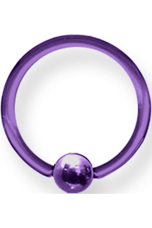 Designer Titanium Solid Captive 14G (1.6Mm) 7/16 (12Mm) Dia W 4Mm Ball D Made In China -Jewelry By Sweet Pea Creations