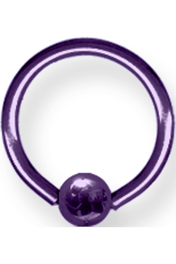 Designer Titanium Solid Captive 16G (1.3Mm) 3/8 (10Mm) Dia W 4Mm Ball Dr Made In China -Jewelry By Sweet Pea Creations