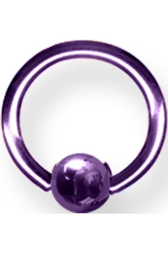Designer Titanium Solid Captive 16G (1.3Mm) 5/16 (8Mm) Dia W 4Mm Ball Dr Made In China -Jewelry By Sweet Pea Creations