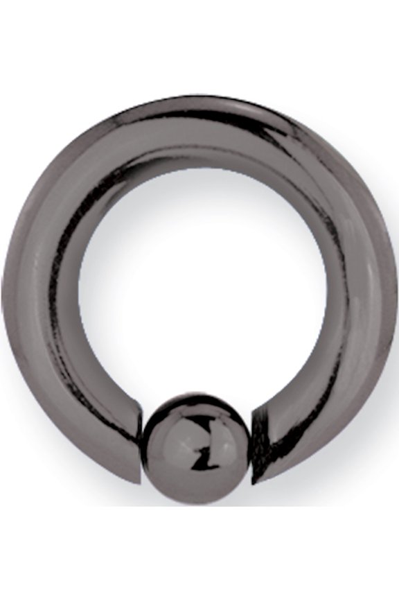 Designer Titanium Solid Captive 6G (4.1Mm) 1/2 (13Mm) Dia W 6Mm Ball Unc Made In China -Jewelry By Sweet Pea Creations