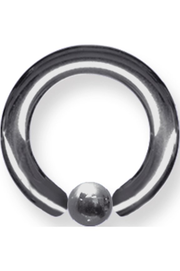 Designer Titanium Solid Captive 8G (3.2Mm) 1/2 (13Mm) Long W 5Mm Ball Un Made In China -Jewelry By Sweet Pea Creations