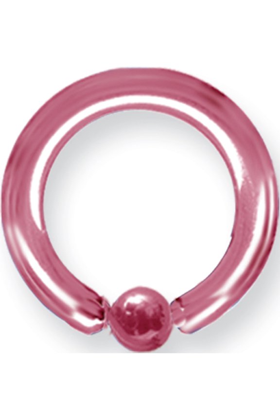 Designer Titanium Solid Captive 8G (3.2Mm) 5/8 (15Mm) Dia W 5Mm Ball Pin Made In China -Jewelry By Sweet Pea Creations