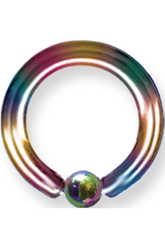 Designer Titanium Solid Captive 8G (3.2Mm) 5/8 (15Mm) Dia W 5Mm Ball Rai Made In China -Jewelry By Sweet Pea Creations