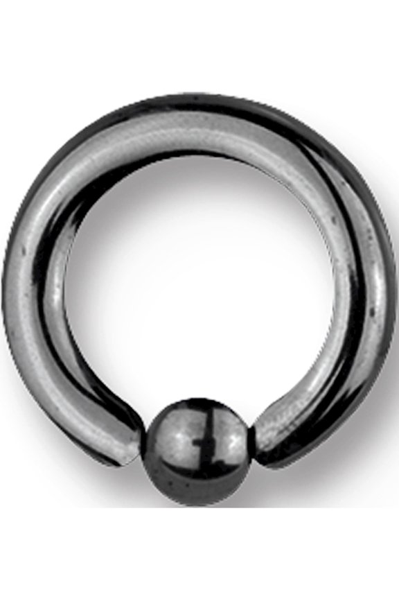Designer Titanium Solid Captive 8G (3.2Mm) 7/16 (12Mm) Dia W 5Mm Ball Un Made In China -Jewelry By Sweet Pea Creations