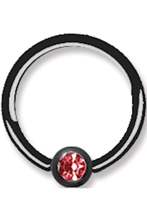 Designer Titanium Solid Captive W Press Fit Gem Ball 14G (1.6Mm) 7/16 (1 Made In China -Jewelry By Sweet Pea Creations