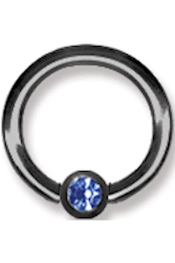 Designer Titanium Solid Captive W Press Fit Gem Ball 16G (1.3Mm) 5/16 (8 Made In China -Jewelry By Sweet Pea Creations