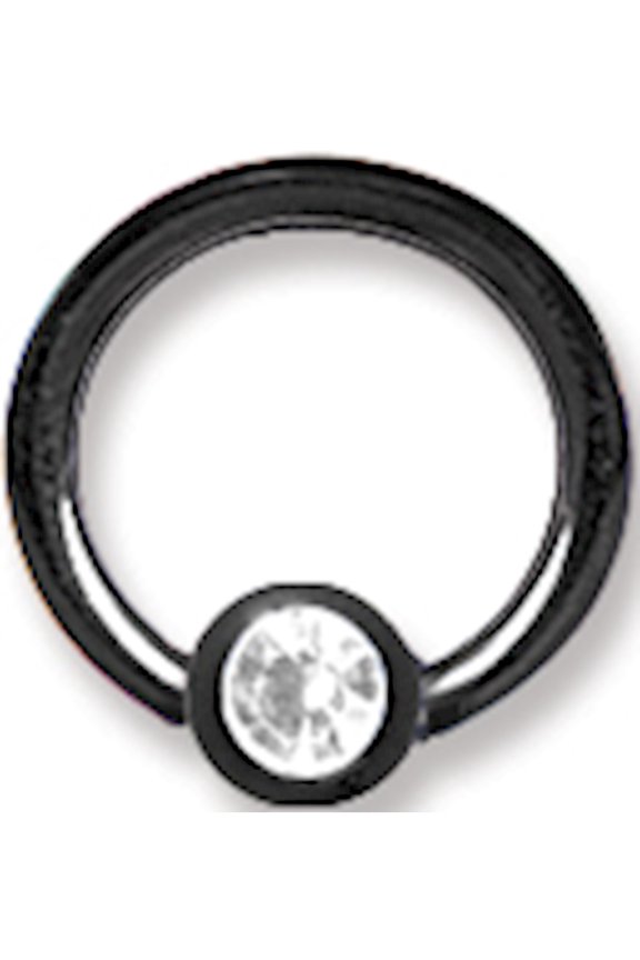 Designer Titanium Solid Captive W Press Fit Gem Ball 16G (1.3Mm) 5/16 (8 Made In China -Jewelry By Sweet Pea Creations