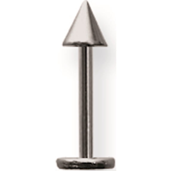 Designer Titanium Solid Labret W Cones 16G (1.3Mm) 3/8 (10Mm) Long 4Mm Cone Un Made In China -Jewelry By Sweet Pea Creations