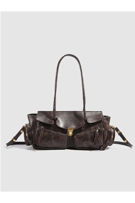 Designer Trendy 2024 High-End Crossbody Motorbike Bag - Stylish Autumn Winter Fashion Accessory