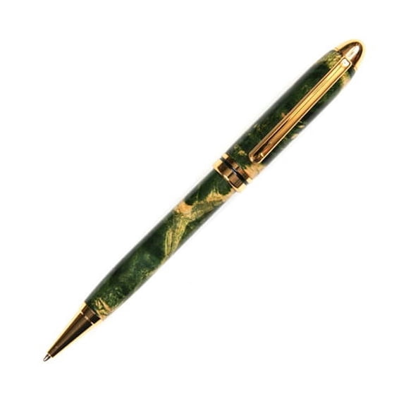 Designer Twist Pen - Green Maple Burl