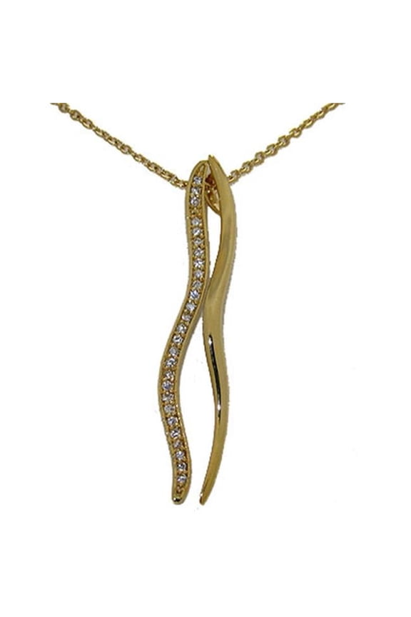 Designer Wave Pendant two waves