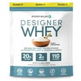 thumbnail image 1 of Designer Wellness, Designer Whey, Natural 100% Whey Protein Powder with Probiotics, Fiber, and Key B-Vitamins for Energy, Gluten-Free, Unflavored, 2lb, 1 of 6