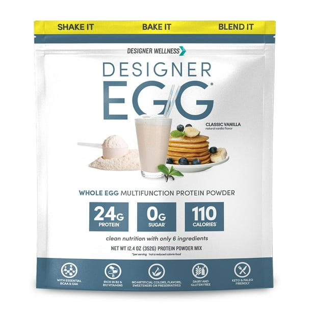 Designer Wellness, Designer Egg, Natural Egg Yolk & Egg White Protein