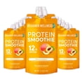 thumbnail image 1 of Designer Wellness Protein Smoothie, 12 Count, Peach Mango, Real Fruit, 12g Protein, Low Carb, Zero Added Sugar, Gluten-Free, 1 of 5