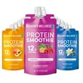 thumbnail image 1 of Designer Wellness Protein Smoothie, 12 Count, Super Fruits Variety, Real Fruit, 12g Protein, Low Carb, Zero Added Sugar, Gluten-Free, 1 of 6