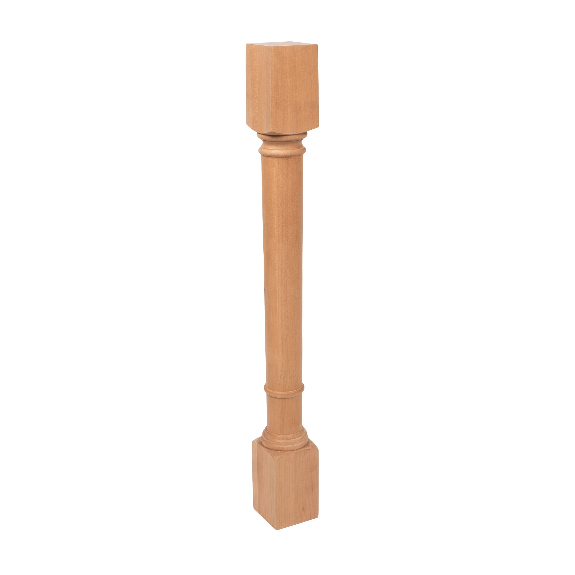 35.25" High Unfinished Cherry Wood Kitchen Island Leg
