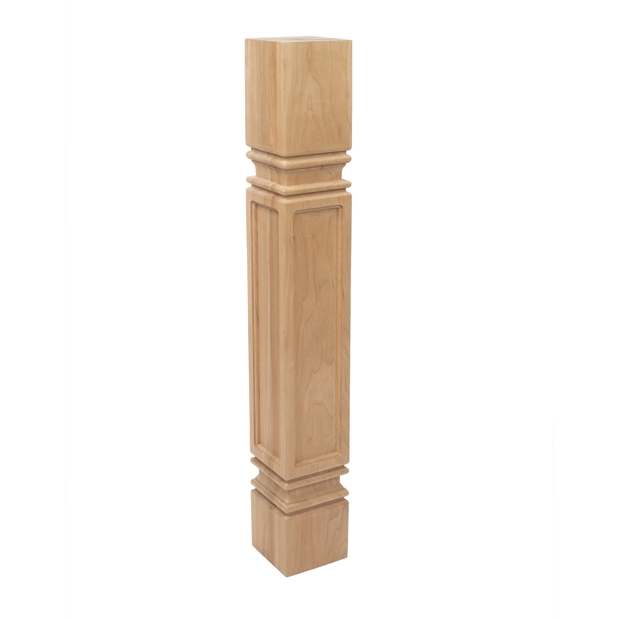 Unfinished North American Solid Cherry Mission Kitchen Island Leg