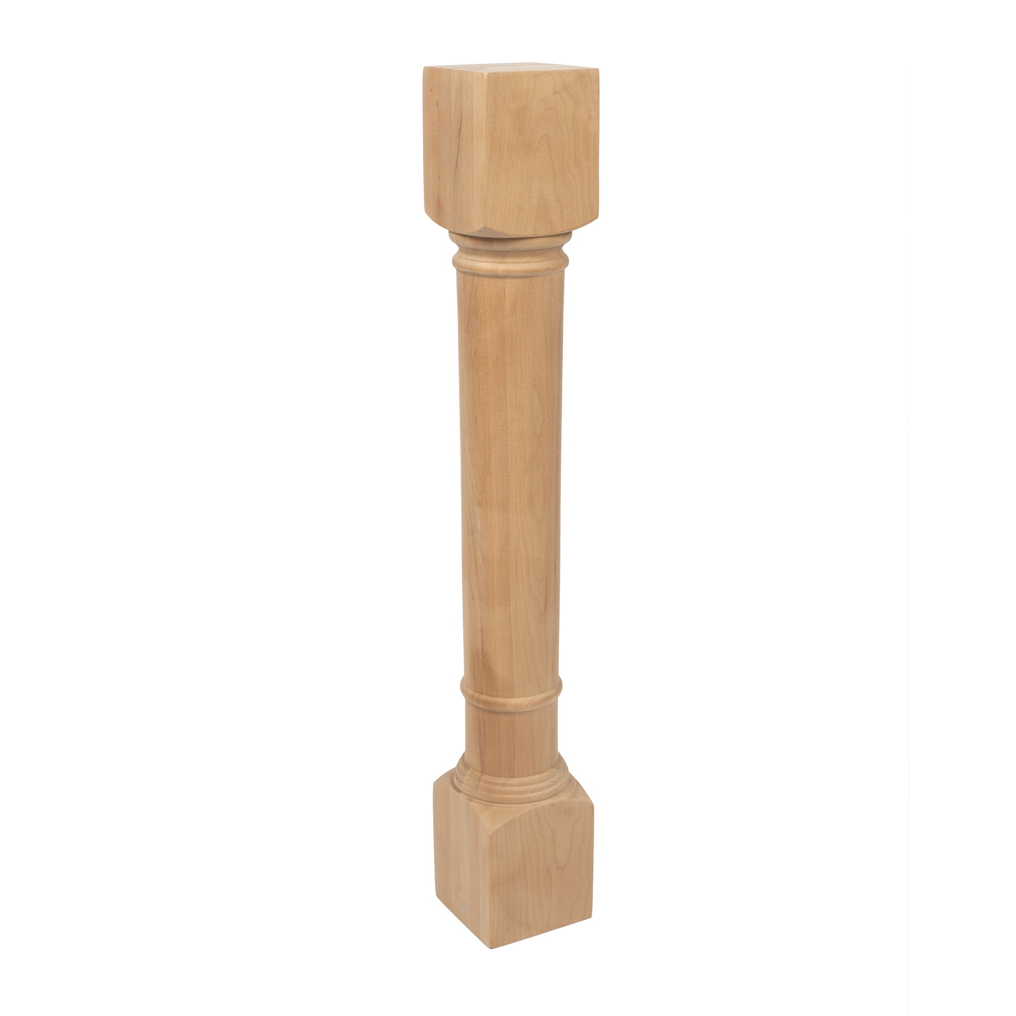 35.25" High Unfinished Cherry Wood Kitchen Island Leg