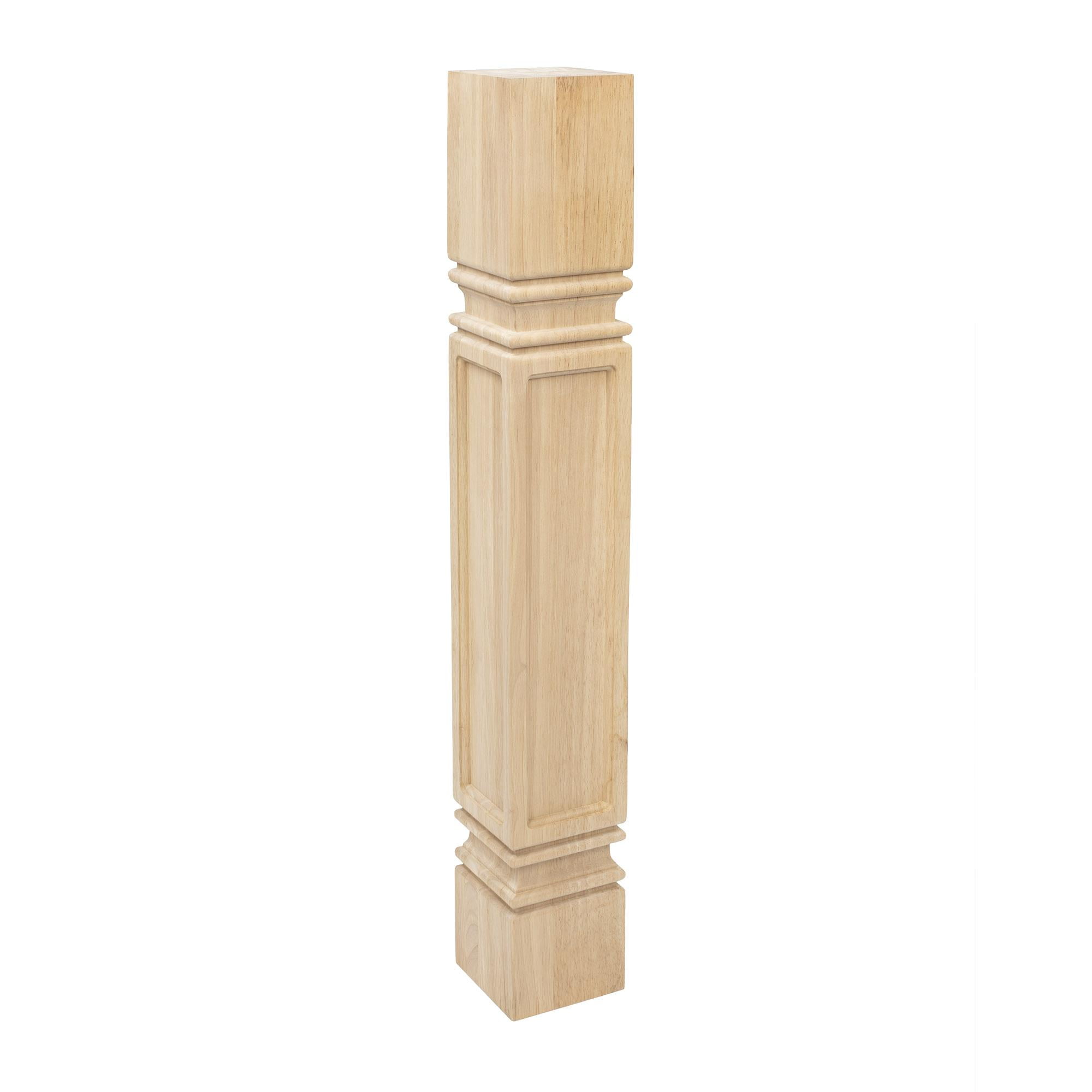 35.25" Unfinished Solid Hardwood Mission Kitchen Island Leg