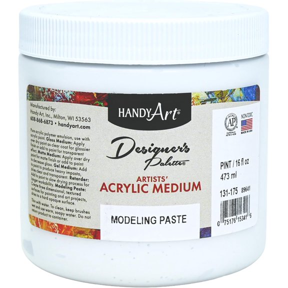 Designer's Palette Artist Acrylic, Modeling Paste Medium,131-175 16 Fl Oz (Pack of 1)