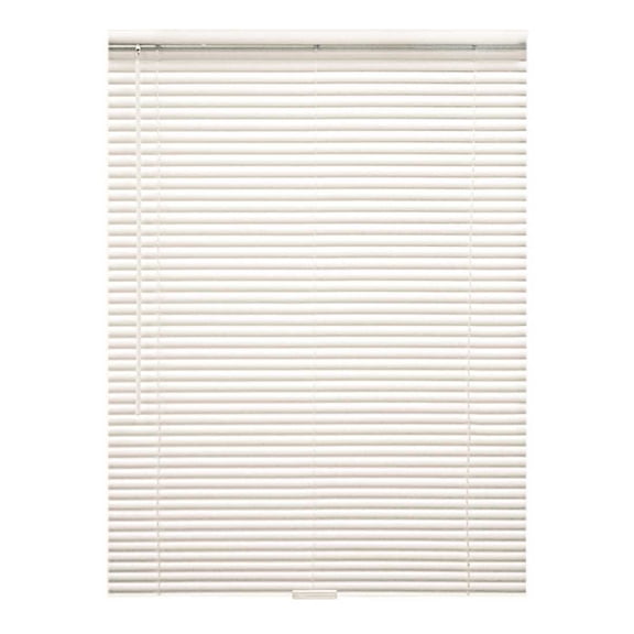 Designer's Touch 10793478522804 Alabaster Cordless Room Darkening Aluminum Mini Blinds with 1 in slats 35 in. W x 48 in. L