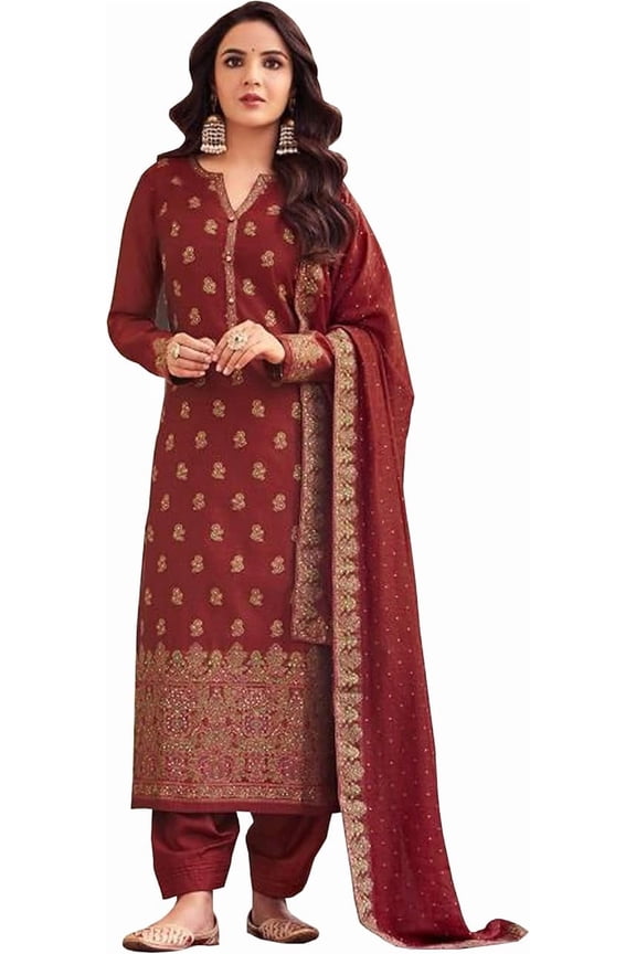 Pakistani Sewn Plazzo Pant Suits Indian Ethnic Party Wear Salwar Kameez Dress