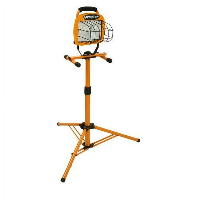 Designers Edge L10 500W Halogen Adjustable Work Light with Telescoping Tripod Stand