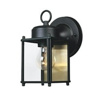 Designers Fountain 1161-BK Porch Outdoor Wall Lantern Sconce, 8in H, Black