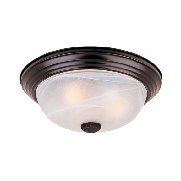 Designers Fountain 13.25 inch Medium 2-Light Oil Rubbed Bronze Flush Mount Ceiling Light, 1257M-ORB-AL