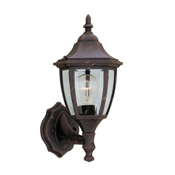 Designers Fountain 2462BK 7" 1 Light Outdoor Wall Lantern,Black