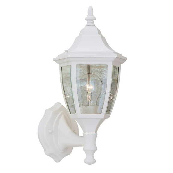 Designers Fountain 2462WH 7" 1 Light Outdoor Wall Lantern,White
