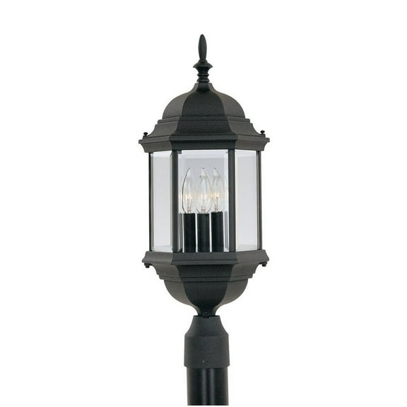 Designers Fountain 2986-BK Devonshire Post Lanterns, Black