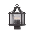 thumbnail image 1 of Designers Fountain 33636-APW Palencia - Three Light Outdoor Post Lantern   Artisan Pardo Wash Finish with Clear Seedy Glass, 1 of 1