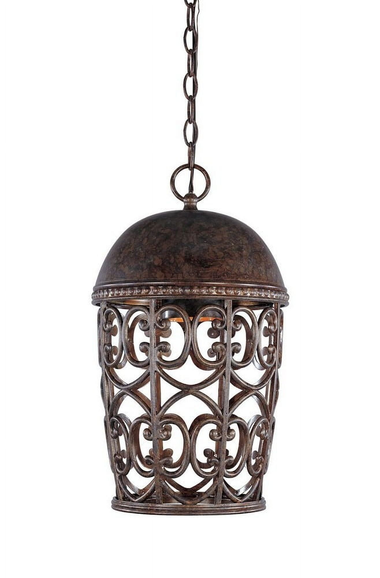 Amherst Burnt Umber Aluminum 10" Outdoor Hanging Lantern