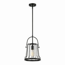 Designers Fountain Alba Matte Black 1 Light Pendant, D234M-10P-MB