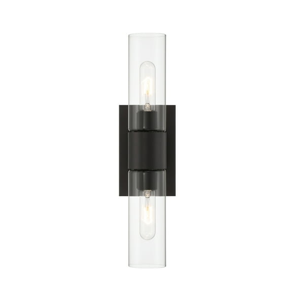 Designers Fountain Anton 17.5 inch 2-Light Matte Black Transitional Wall Sconce Light, D286M-2WS-MB