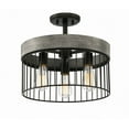 thumbnail image 1 of Designers Fountain Aster Matte Black 3 Light Semi Flush Mount Ceiling Light, D226M-SF-MB, 1 of 3