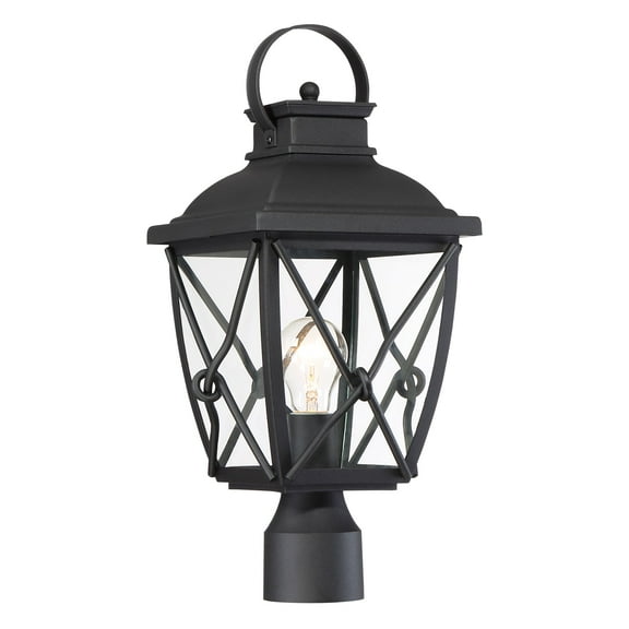 Designers Fountain Belmont Black Outdoor 1 Light Hanging Lantern, 34834-BK