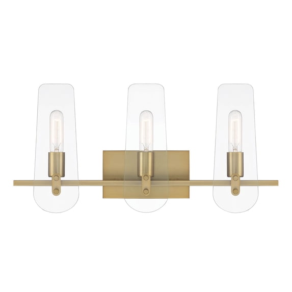 D256M-3B-BG Designers Fountain Bergen Beach - 3 Light Bath Vanity In Glam Style-11.25 Inches Tall and 24 Inches Wide