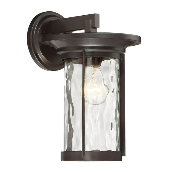 Designers Fountain Brookline Satin Bronze 1 Light Outdoor Wall Lantern , 23021-SB