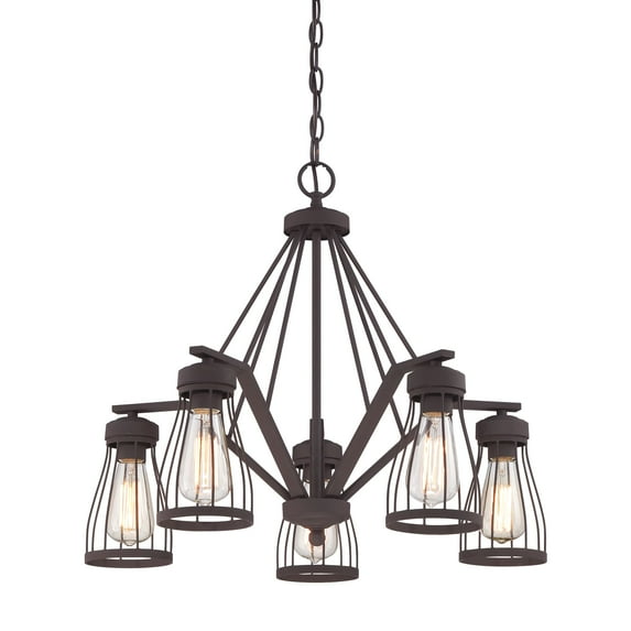 Designers Fountain Brooklyn Bronze 5 Light Chandelier, 86885-BZ