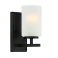 thumbnail image 1 of Designers Fountain Carmine 1 Light Matte Black Wall Sconce Light, D239M-1B-MB, 1 of 4