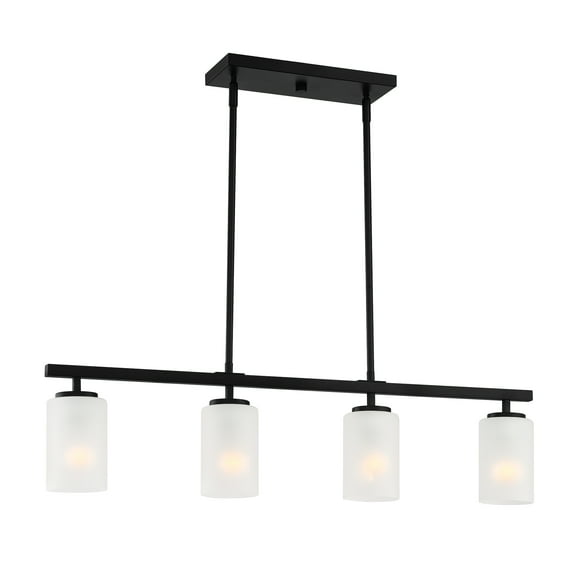 Designers Fountain Carmine 4 Light Matte Black Island Pendant, D239M-IS-MB