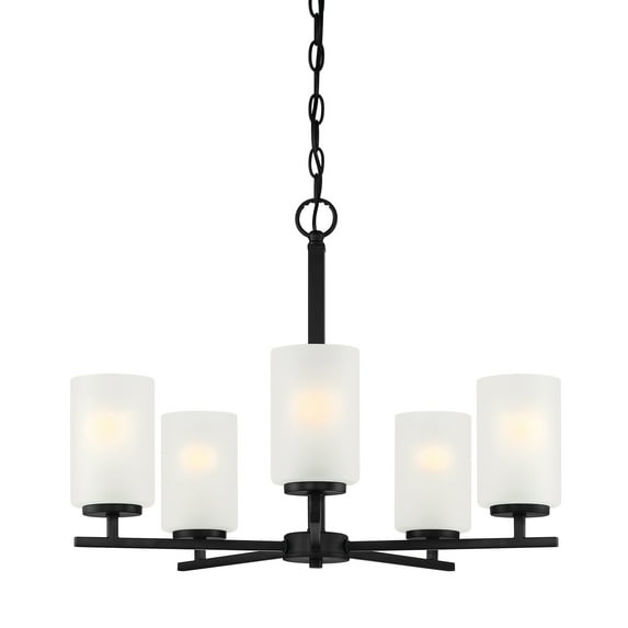 Designers Fountain Carmine 5 Light Matte Black Chandelier, D239M-5CH-MB