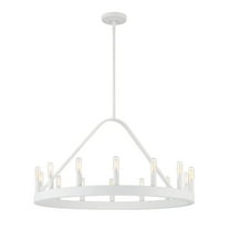 Designers Fountain Carousel 14 Light Matte White Chandelier, D254C-14CH-MW