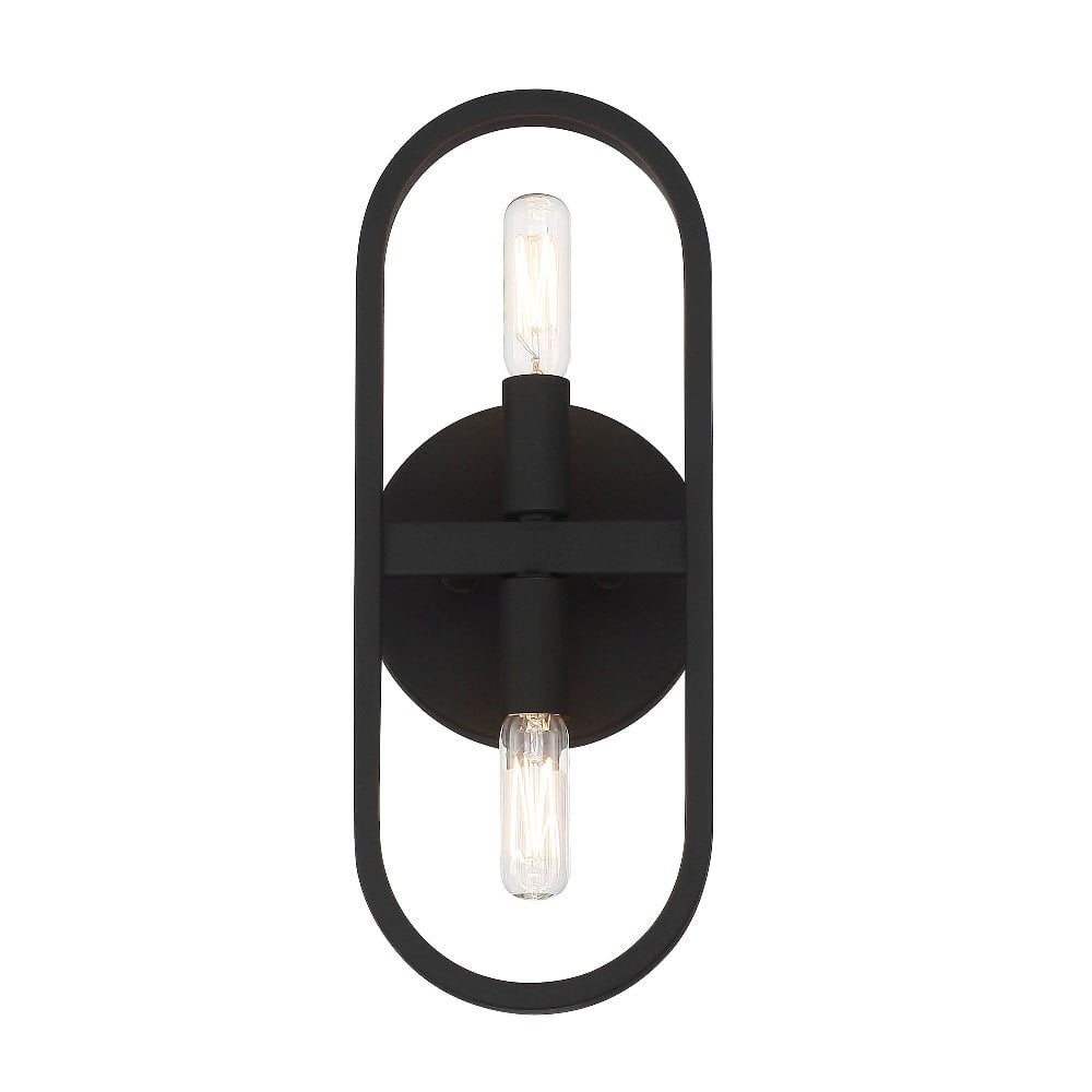 Carousel 13.5'' Black Steel Dimmable Wall Sconce