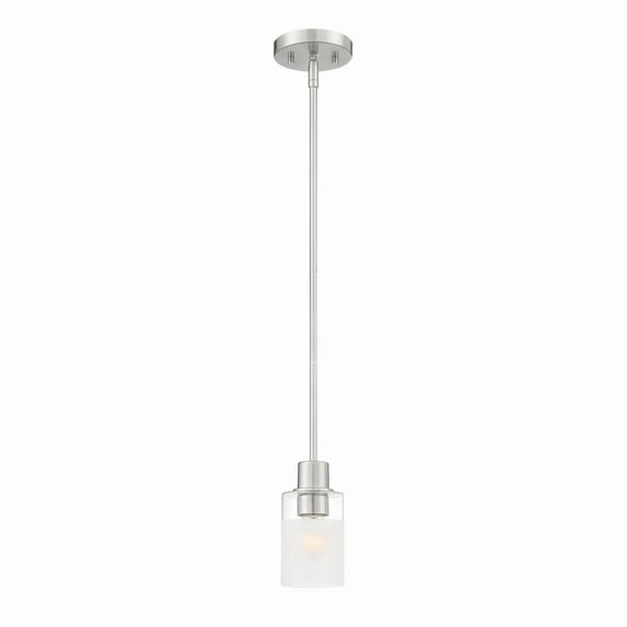 Designers Fountain Cedar Lane 1 Light Brushed Nickel Pendant, D236M-4P-BN