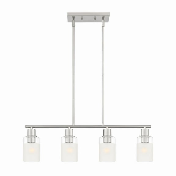 Designers Fountain Cedar Lane 4 Light Brushed Nickel Island Pendant, D236M-IS-BN