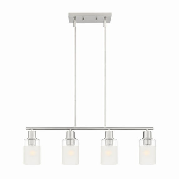 Designers Fountain Cedar Lane 4 Light Brushed Nickel Island Pendant, D236M-IS-BN