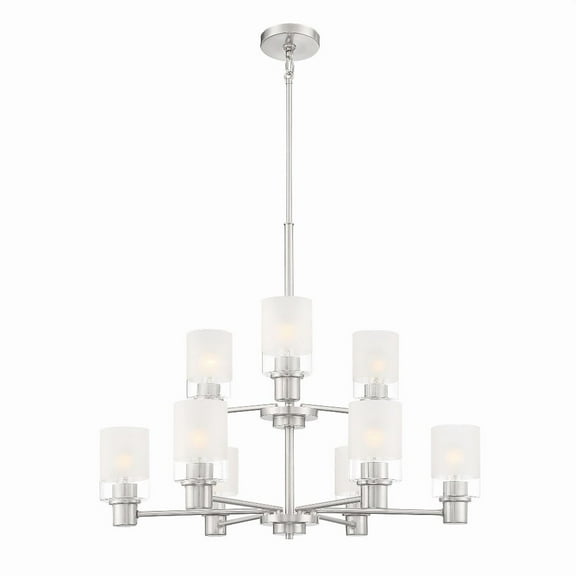 Designers Fountain - Cedar Lane - 9 Light Chandelier-26.25 Inches Tall and 30